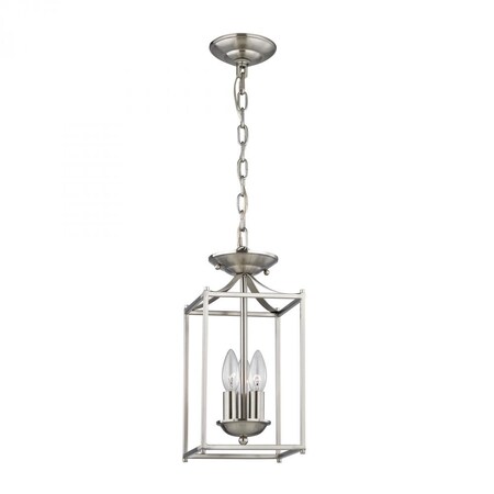Thomas Foyer 3-Light Mini Pendant in Brushed Nickel 7713FY/20